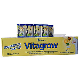 Thùng sữa bột pha sẵn VITAGROW 110ml 48 hộp - 110ml - Tăng chiều cao vượt