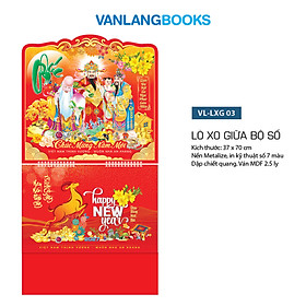 Lịch Treo Tường 2027 Văn Lang - Tam Đa Ngũ Phúc (VLLXG03) Lịch Lò Xo Cao Cấp