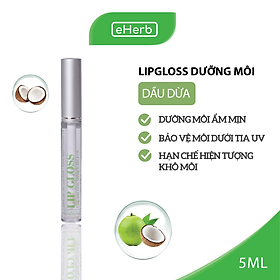 Lipgloss Dưỡng Môi Dầu Dừa Nguyên Chất Dưỡng Môi Ẩm Min, Cải Thiện Môi Khô Nứt Nẻ MILAGANICS 5ml (Tuýp)