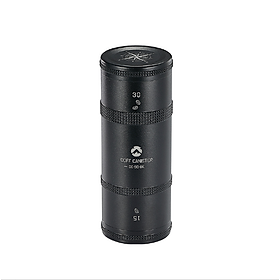 Hộp đựng trà, cà phê hợp kim nhôm mạ titanium đen Campingmoon CC-50-BK/ CC-51-BK