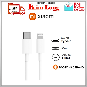 Cáp sạc Xiaomi Type-C to L , Sạc nhanh 18W - 480Mbps dành cho iphone dài 1m BHR4421GL - Hàng chính hãng