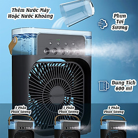 Mua Quạt điều hoà mini hơi nước làm mát không khí nhỏ gọn để bàn có nhiều chế độ làm mát có khay chứa đá công suất lớn quạt êm không có tiếng ồn - hàng chính hãng Vinetteam