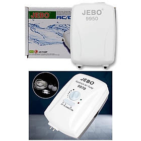 Combo sủi oxy tích điện Jebo 9950 + 100gram san hô lọc nước