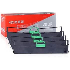 Painted DPK8100E black ribbon four packs (for Fujitsu DPK8100E DKP9500GA DPK8400E DPK8300E DPK8600E)