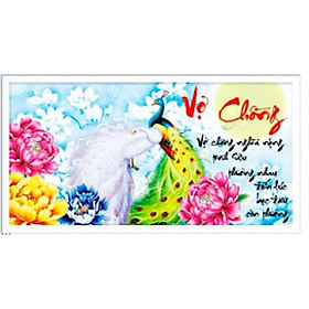 Tranh thêu chữ thập Vợ chồng - LV3109
