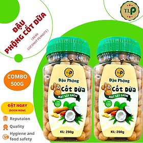 ĐẬU PHỘNG CỐT DỪA TÂN LỘC PHÁT COMBO 2 HŨ - MỖI HŨ 250G