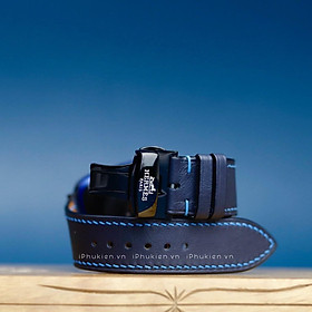 Mua DÂY DA SWIFT MÀU XANH ĐEN CHỈ XANH DÀNH CHO APPLE WATCH SIZE 38/40 | 42/44