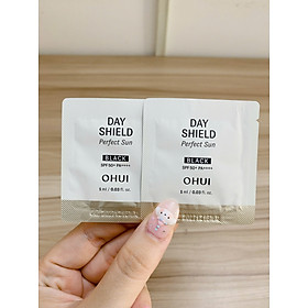 Combo 30 gói Kem chống nắng OHUI Day Shield Perfect Sun Black SPF50+ PA++++ 1ml