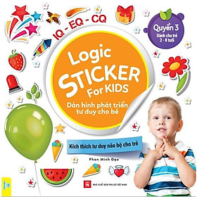 Hình ảnh Sách - Combo 4 cuốn Logic Sticker for kids - Dán hình phát triển tư duy cho bé
