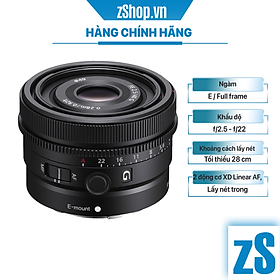 Mua Ống Kính Sony FE 40mm f/2.5 G (Hàng Chính Hãng)