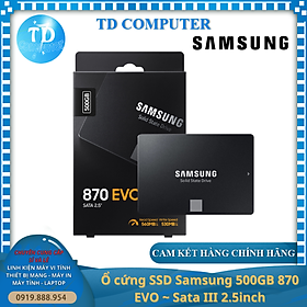 Mua Ổ cứng SSD Samsung 500GB 870 EVO ~ Sata III 2.5inch - Hàng chính hãng Vĩnh Xuân phân phối