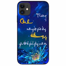 Ốp lưng in cho Iphone 11 Mẫu Thư Pháp Cha Mẹ