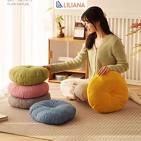 Mua Đệm Tròn Ngồi Bệt Thích Hợp Các Loại Bàn Trà Bàn Trang Điểm Bàn Ăn (giao màu mẫu nhiên) GC13