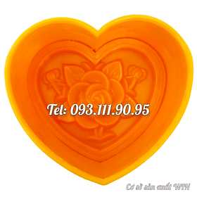 Mua Khuôn ép xôi hình tim hoa hồng cành lá – Loại 17 cm - Mã số 1813