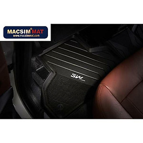 Thảm lót sàn xe ô tô BMW X5 2013 - 2018 Nhãn hiệu Macsim 3W chất liệu nhựa TPE đúc khuôn cao cấp - màu đen