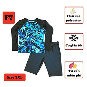 Đồ bơi nữ từ 35-60kg, chất polyester - Áo bơi tay dài cho bé phát triển bơi lâu mà không sợ lạnh