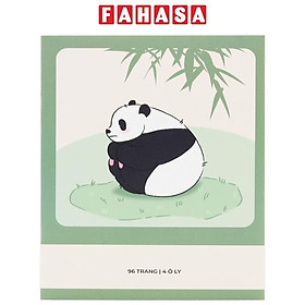 Tập Học Sinh Fluffy Panda - Miền Nam - 4 Ô Ly - 96 Trang 80gsm - The Sun 02
