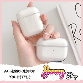 Vỏ bảo vệ bao đựng tai nghe vỏ trong nhựa TPU vỏ mềm cao cấp cho airpod 1/2