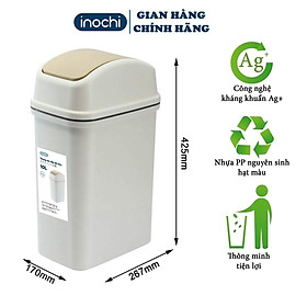 Mua Thùng Rác Nắp Lật - Nhựa Thông Minh 10 Lít Rất Đẹp Làm Sọt Rác Văn Phòng  Khách Sạn Gia Đình THRNL10