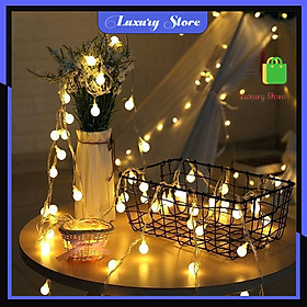 Đèn Led Trang Trí Bóng Tròn Trang Trí Noel Lễ Tết ( Màu Vàng ) - Hàng chính hãng