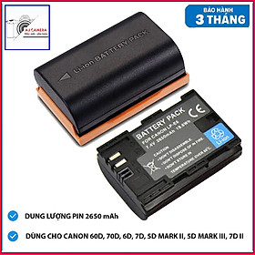 Hình ảnh Pin for LP-E6 dung lượng cao 2650mAh dành cho Canon 60D, 70D, 6D, 7D, 5D MARK II, 5D MARK III, 7D II .