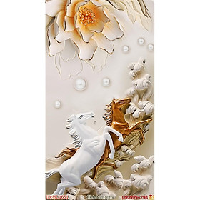 TRANH DÁN TƯỜNG 3D - MÃ ĐÁO THÀNH CÔNG TRANG TRÍ NHÀ CỬA, VĂN PHÒNG