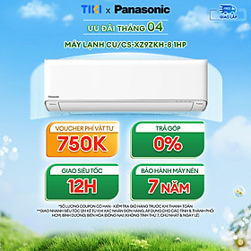 [Trả góp 0%] Máy lạnh/Điều hòa Panasonic CU/CS-XZ9ZKH-8 - Công suất 1HP - Hai chiều - Lọc sạch không khí nanoeX - Kết nối wifi - Hàng chính hãng