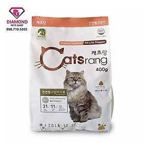 Thức ăn hạt cho mèo mọi lứa tuổi CATSRANG  - 400g