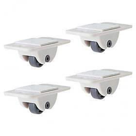 2x 4x Self Adhesive Swivel Casters Drawer Storage Box Trolley Platform Carts Wheel Directional Roller Pulley Castor Noiseless