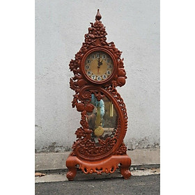 Mua Đồng hồ cây gỗ hương  cách điệu chân gỗ hình trái tim DH02