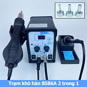 Trạm khò hàn 8586A 2 trong 1