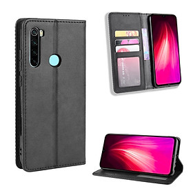 Bao da Flip Wallet Leather dạng ví đa năng siêu bền siêu êm dành cho Xiaomi Redmi Note 8