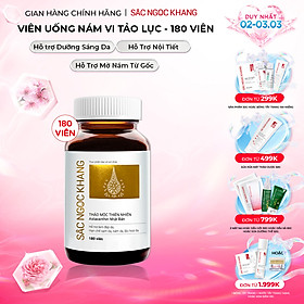 Viên uống đẹp da - chống lão hóa - nám sạm tàn nhan Sắc Ngọc Khang Vi Tảo Lục Hộp 180 Viên