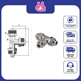 Mua Đầu nối chữ T khí nén ren ngoài Pneumax series ART.309 - Hàng chính hãng
