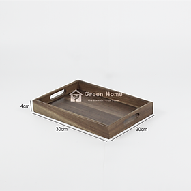 Mua Khay Gỗ Decor Đựng Đồ Ăn  Đồ Uống  Khay Trà  Cafe Trang Trí Có Tay Cầm Sử Dụng Trong Gia Đình  Nhà Hàng  Khách Sạn  Homestay- Màu Óc Chó Nâu