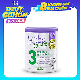Sữa bò hữu cơ Bubs số 3 cho trẻ 12 - 36 tháng tuổi