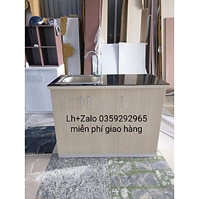 Mua Tủ bếp mini nhựa đài Loan ốp mặt gạch sẵn bồn rửa