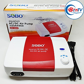 Máy sủi khí oxy tích điện SOBO SB-10000 thế hệ mới