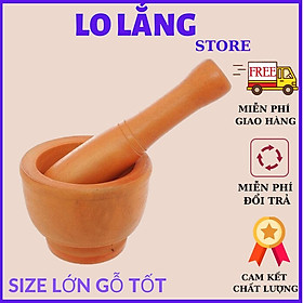 Mua Bộ chày giã cối gỗ tự nhiên bền đẹp chắc chắn cao cấp cho mọi nhà