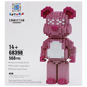 Đồ Chơi Lắp Ráp Mô Hình Nhân Vật Bearbrick - LinkGo 68398 568 Mảnh Ghép