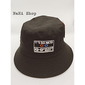 Nón bucket kaki in chữ cực "trất"