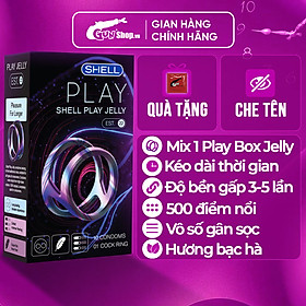 Bao cao su Shell Play Jelly 6 tính năng - Hộp 10 cái +1 Play Box Jelly