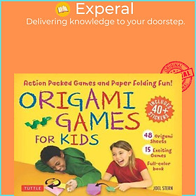 Sách - Origami Games for Kids Kit: 48 Sheets of Folding Paper + Stickers + Easy-to by Joel Stern (US edition, paperback)