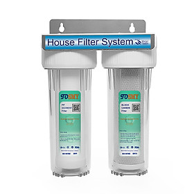 Bộ lọc nước 2 giai đoạn 10 inch SMY 2 gioăng