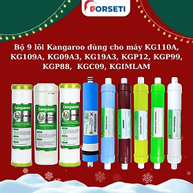 Mua Trọn bộ 9 lõi lọc nước Kangaroo hàng chính hãng dùng cho máy lọc nước Kangaroo KGRP12
