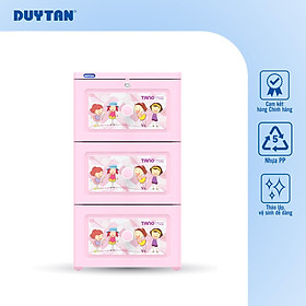 Mua Tủ nhựa DUY TÂN Tano 3 ngăn bánh xe tiện lợi di chuyển