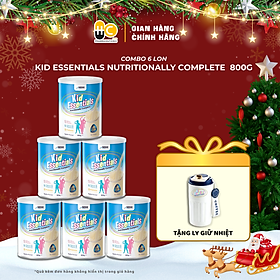 Combo 6 Lon Sữa Kid Essentials Cho Trẻ Biếng Ăn, Chậm Tăng Cân 800g - Bao Bì Mới [NHẬP KHẨU CHÍNH HÃNG]