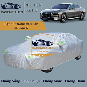Bạt phủ xe ô tô tráng nhôm cao cấp dành cho xe BMW i7 , 3 lớp chống nóng, chống thấm, chống bụi - Hàng Chính Hãng
