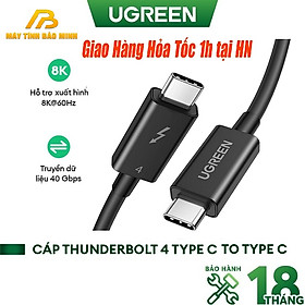 Mua Cáp USB Type-C Thunderbolt 4 Dài 0.8M Hỗ Trợ 8K@60Hz Ugreen 30389 - Hàng Chính Hãng