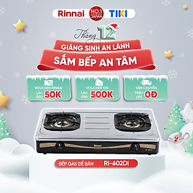 Mua Bếp gas dương Rinnai RI-602Di mặt bếp inox và kiềng bếp men - Hàng chính hãng.